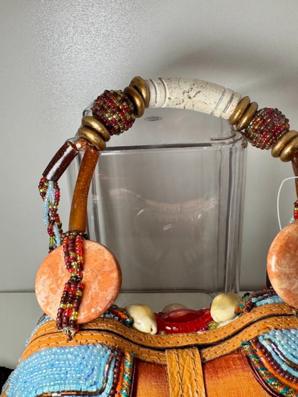 NWT Mary Frances Vintage Ocean-Themed Beaded Shell Art to Wear Luxury Handbag - Picture 4 of 11